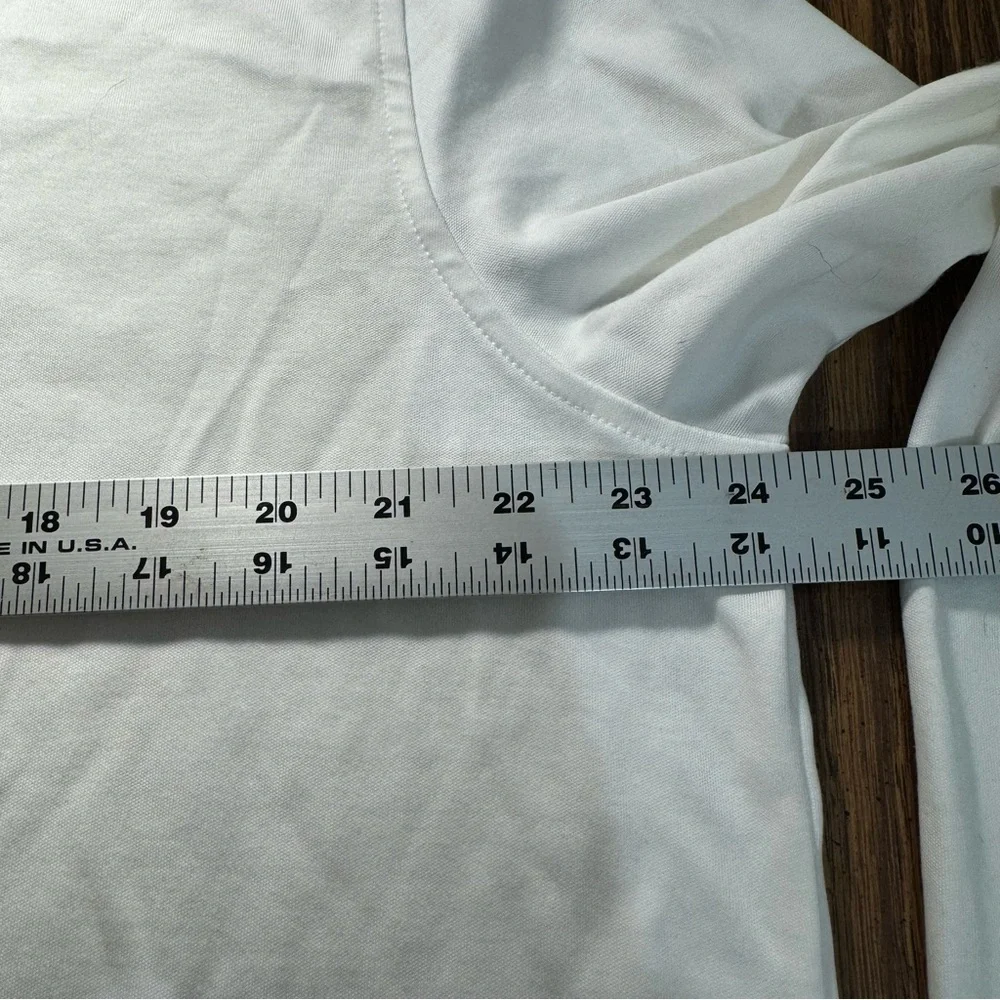 Lands' End White Turtleneck Sweater Soft Knit Classic.‎ Size XL